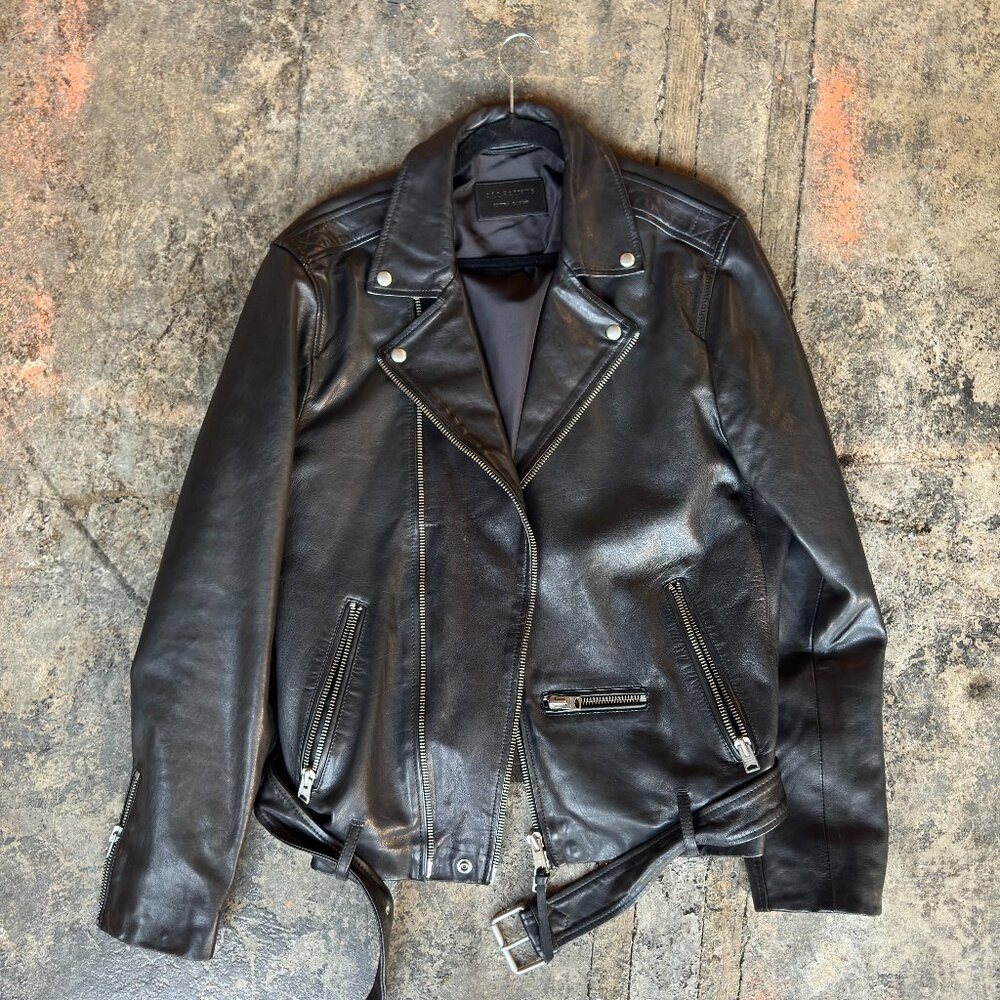 ALLSAINTS Leather Jacket - Men's XL